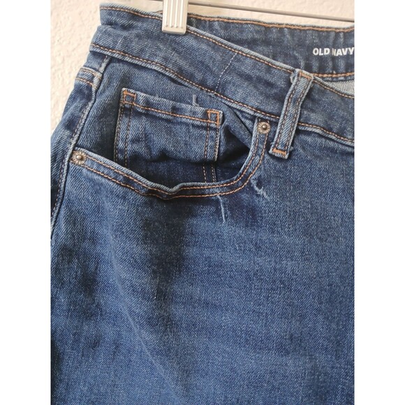 Old Navy Women’s Jeans 14 Tall High Rise Curvy O.G Straight Button Fly - Picture 4 of 16